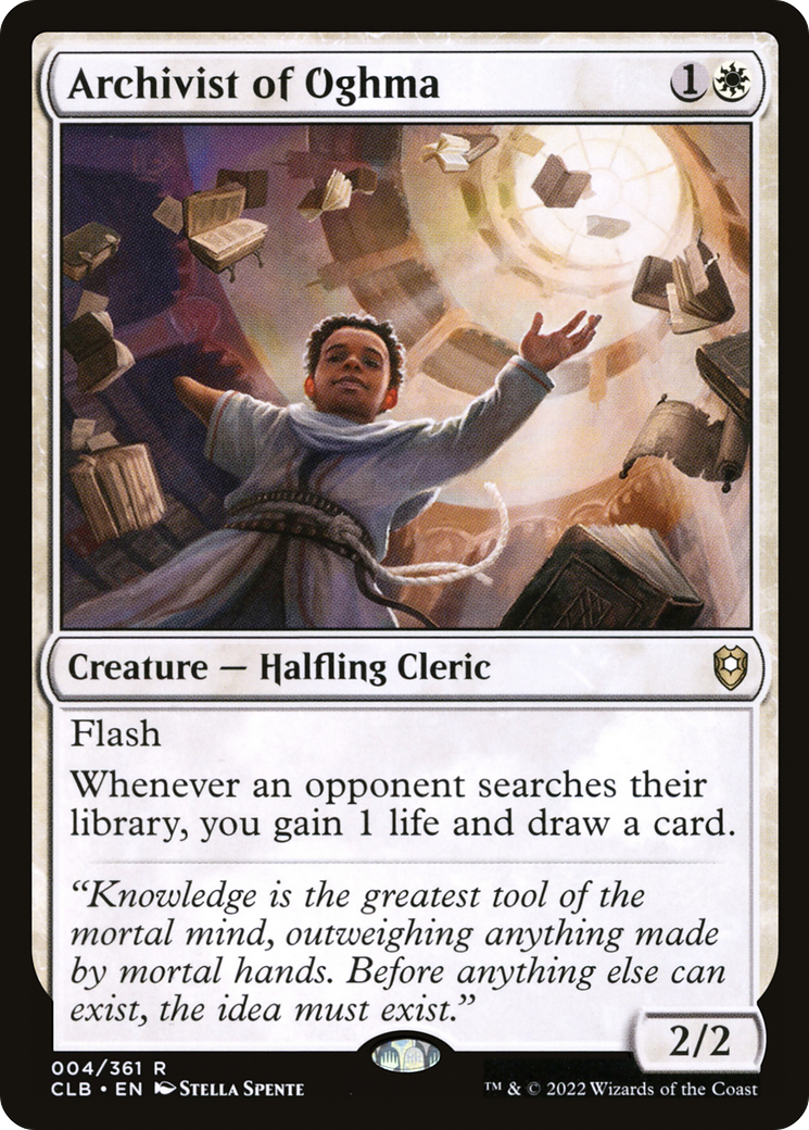 Image of Archivist of Oghma [Commander Legends: Battle for Baldur's Gate]