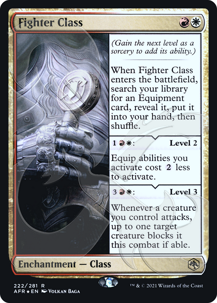 Image of Fighter Class (Ampersand Promo) [Dungeons & Dragons: Adventures in the Forgotten Realms Promos]