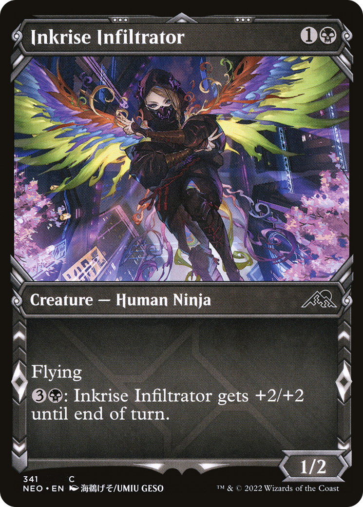 Image of Inkrise Infiltrator (Showcase Ninja) [Kamigawa: Neon Dynasty]