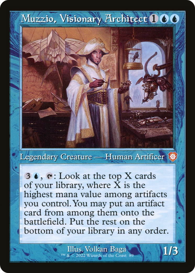 Image of Muzzio, Visionary Architect (Retro) [The Brothers' War Commander]