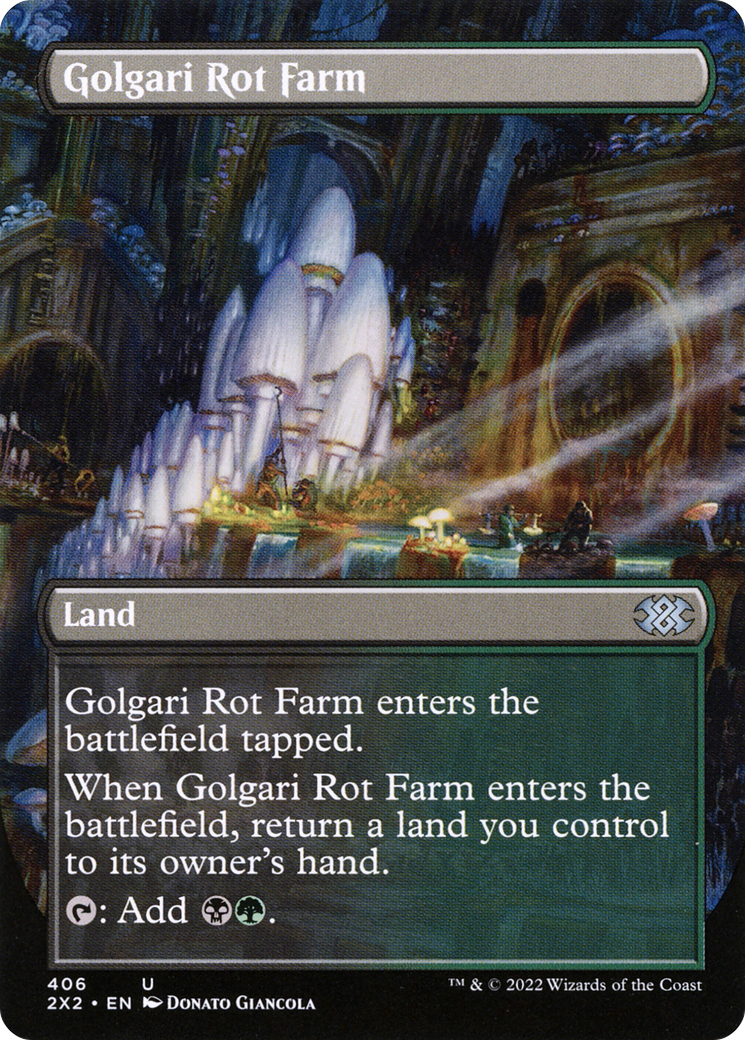 Image of Golgari Rot Farm (Borderless Alternate Art) [Double Masters 2022]