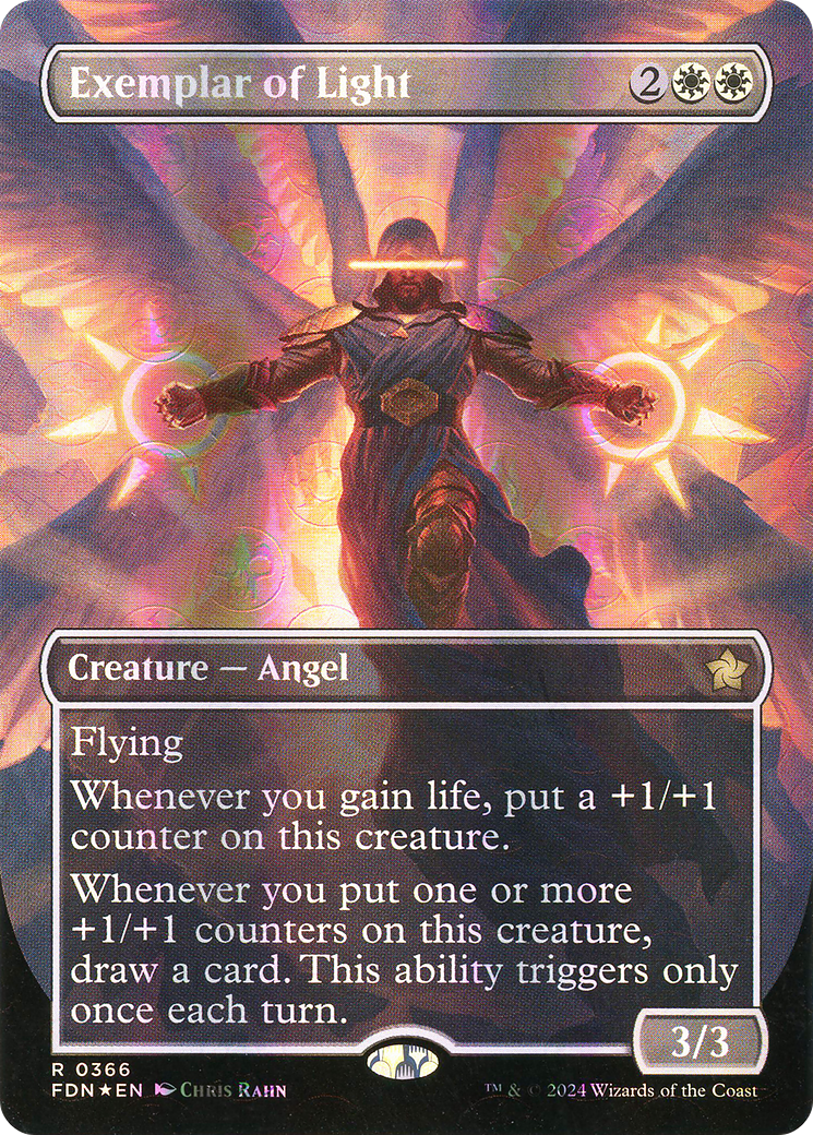 Image of Exemplar of Light (Borderless) (Mana Foil) [Foundations]