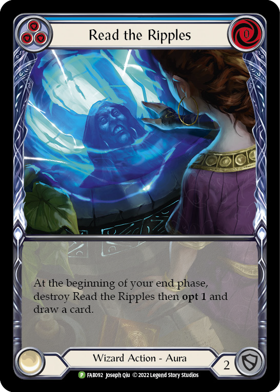 Image of Read the Ripples (Blue) [FAB092] (Promo)  Rainbow Foil