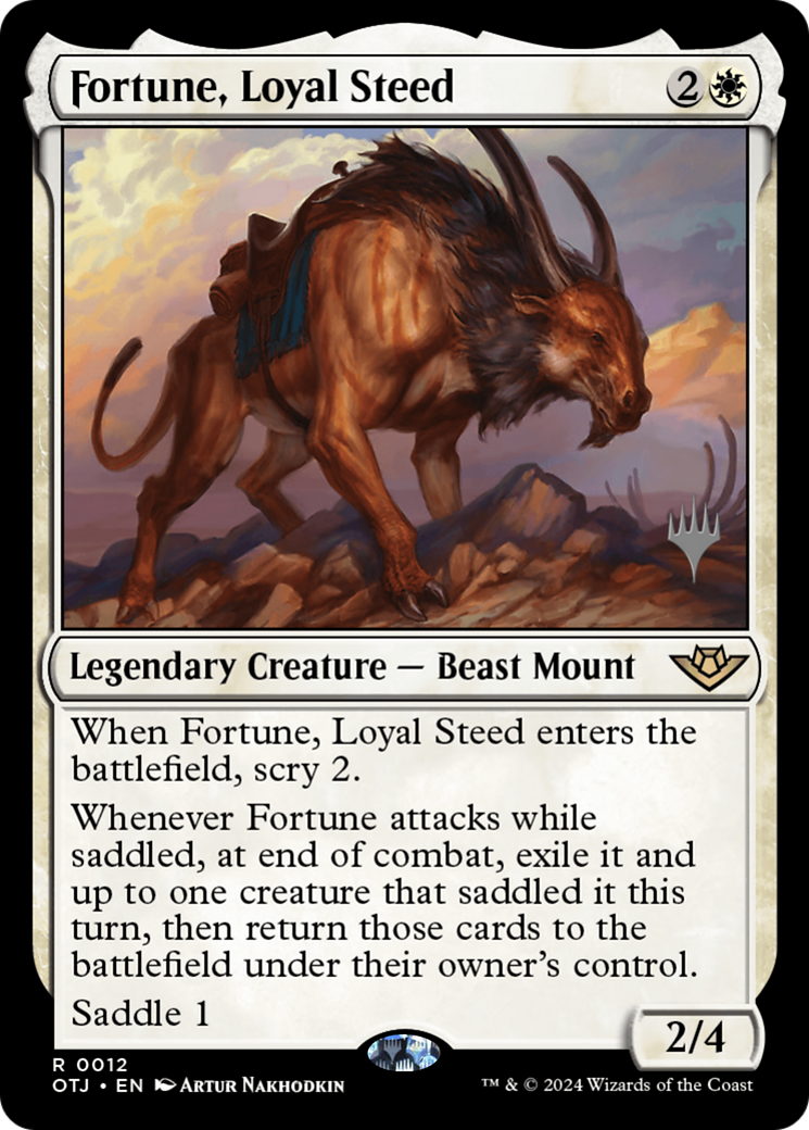 Image of Fortune, Loyal Steed (Promo Pack) [Outlaws of Thunder Junction Promos]