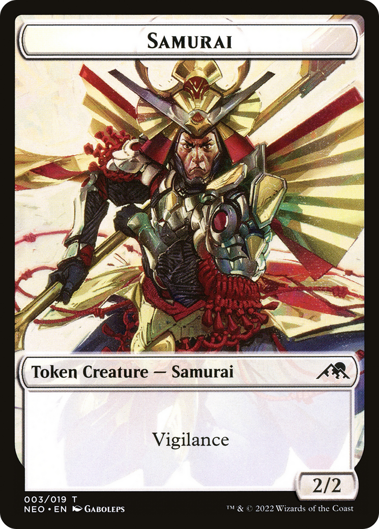 Image of Samurai Token [Kamigawa: Neon Dynasty Tokens]