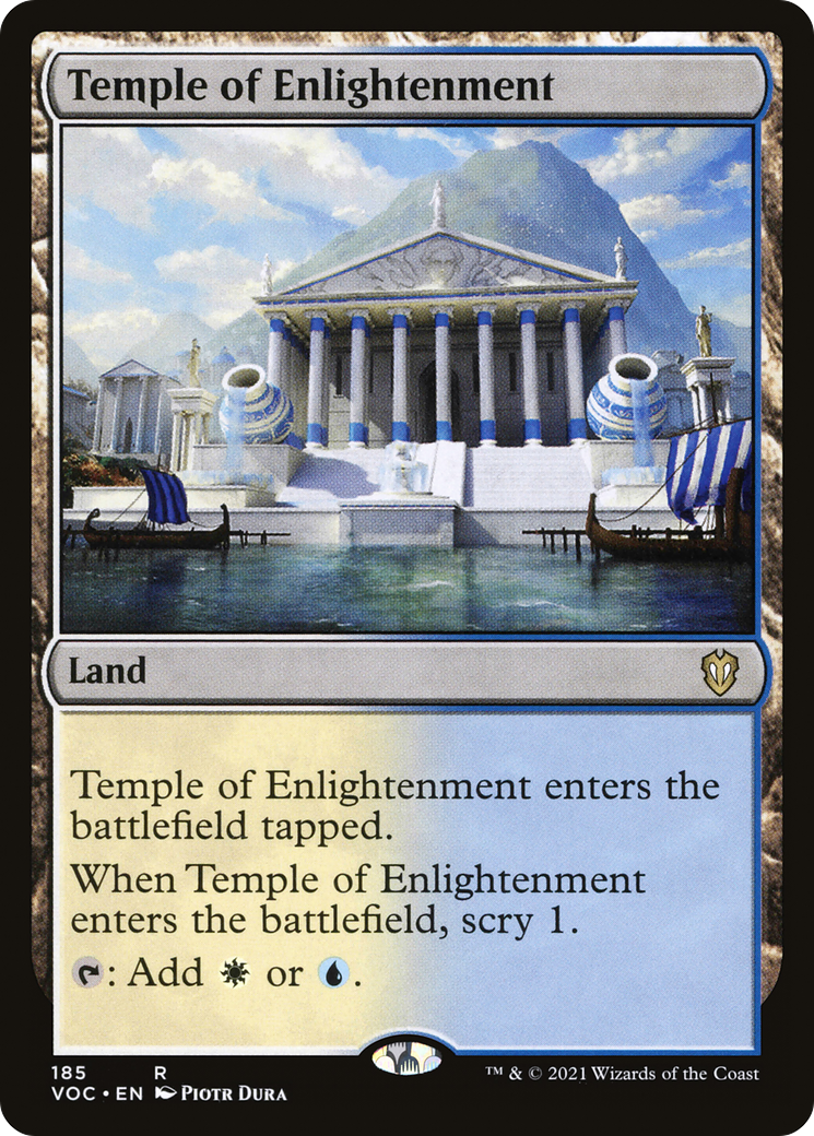 Image of Temple of Enlightenment [Innistrad: Crimson Vow Commander]