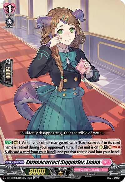 Image of Earnescorrect Supporter, Leona (D-LBT01/016EN) [Lyrical Melody]