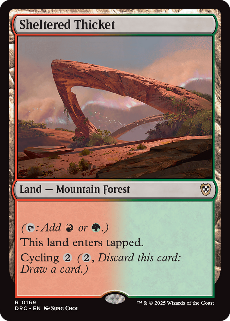 Image of Sheltered Thicket [Aetherdrift Commander]