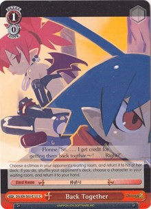 Image of Back Together (DG/EN-S03-E127 C) [Disgaea]