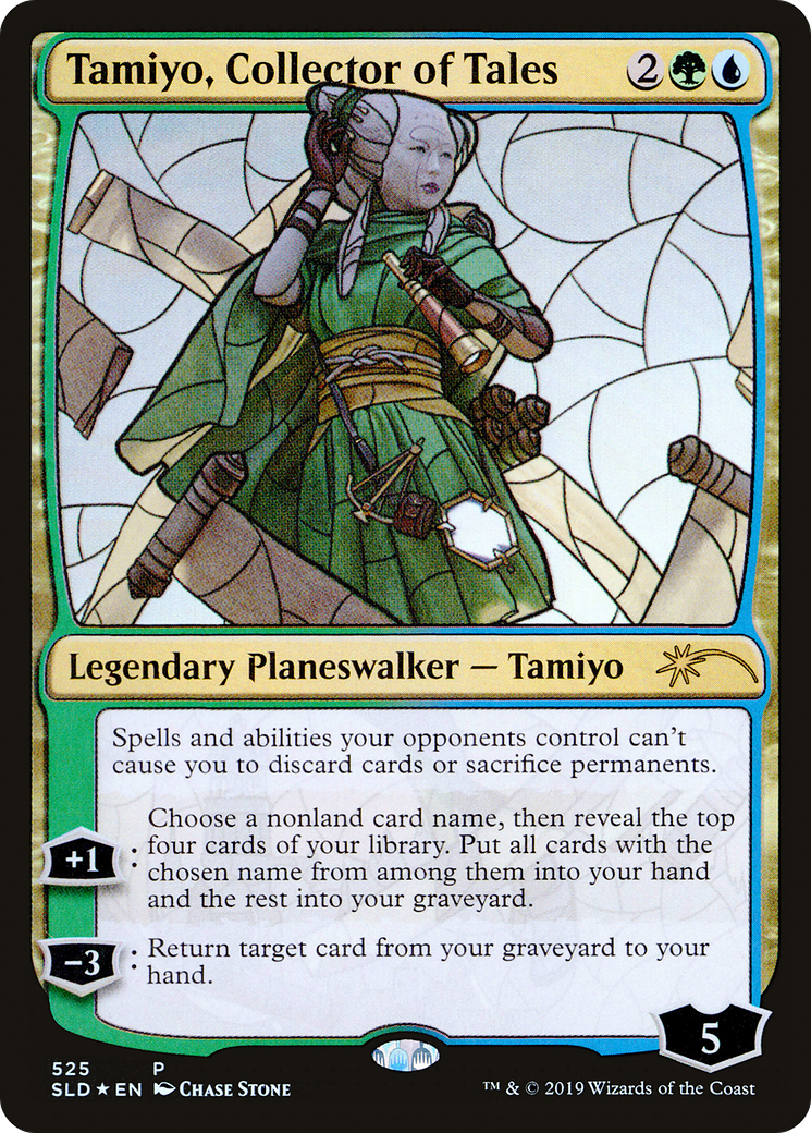 Image of Tamiyo, Collector of Tales (Stained Glass) [Secret Lair Drop Promos]