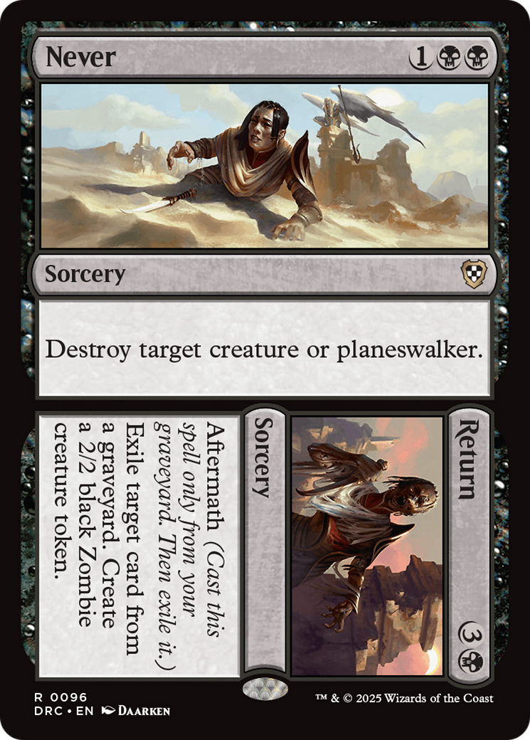 Image of Never // Return [Aetherdrift Commander]