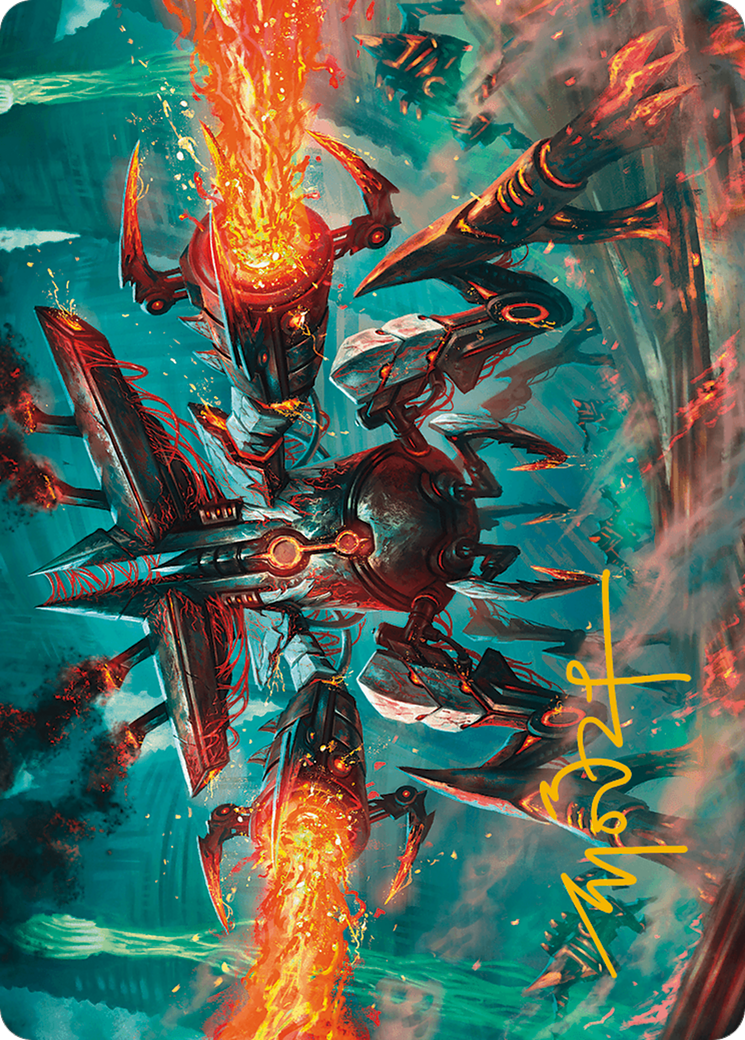Image of Exterminator Magmarch Art Card (Gold-Stamped Signature) [Modern Horizons 3 Art Series]