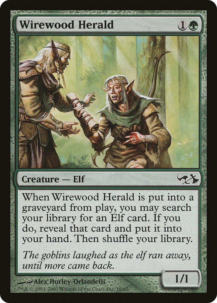 Image of Wirewood Herald (EVG-016) - Duel Decks: Elves vs. Goblins Foil