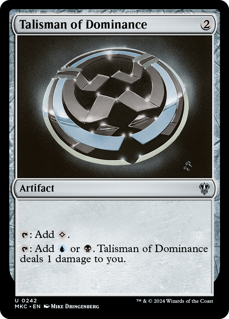 Image of Talisman of Dominance [Murders at Karlov Manor Commander]