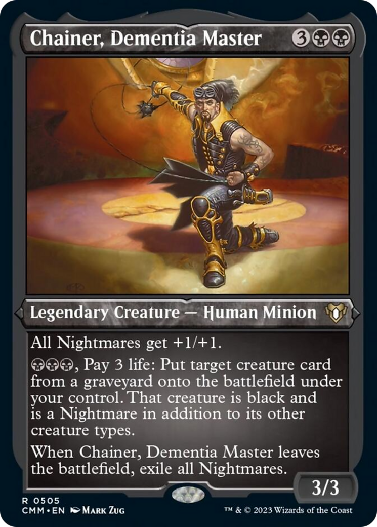 Image of Chainer, Dementia Master (Foil Etched) [Commander Masters]