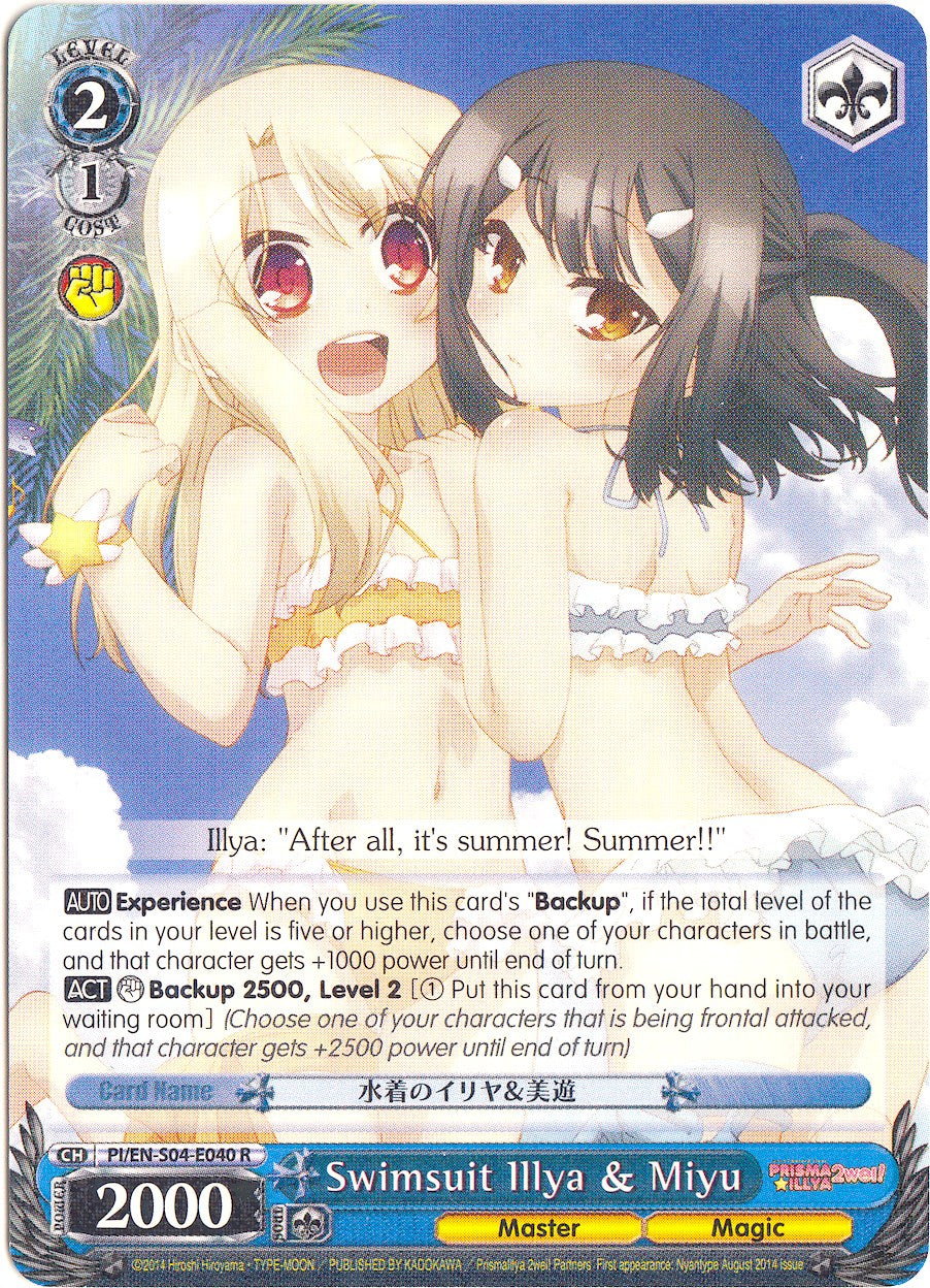 Image of Swimsuit Illya & Miyu (PI/EN-S04-E040 R) [Fate/kaleid liner PRISMA ILLYA DX]