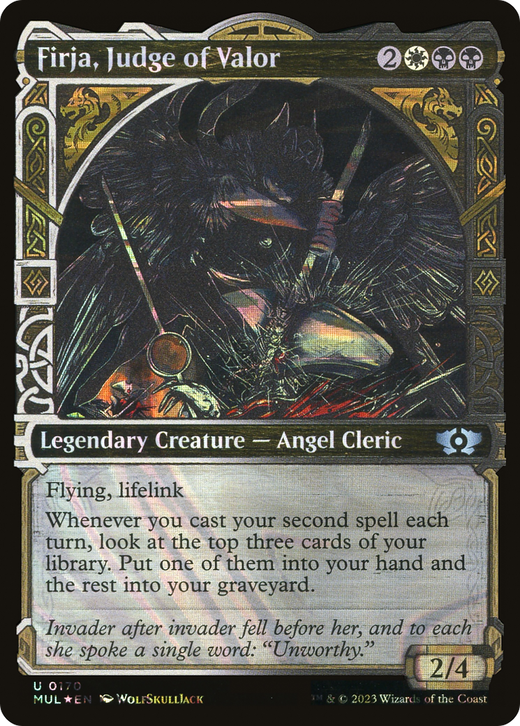 Image of Firja, Judge of Valor (Halo Foil) [Multiverse Legends]
