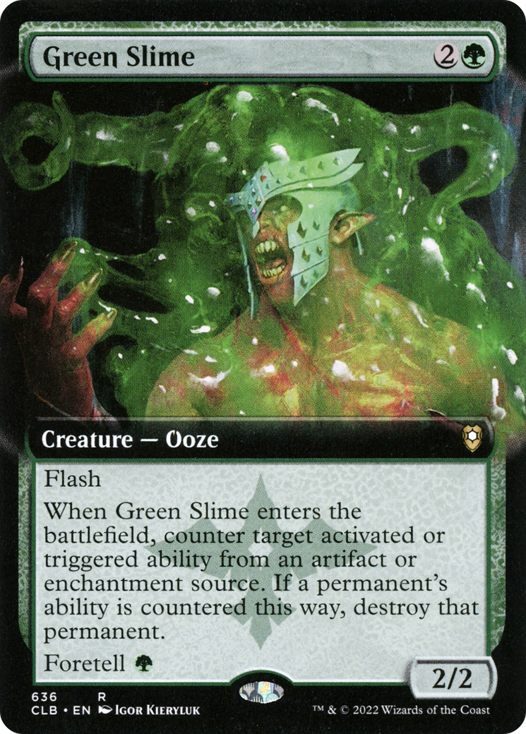 Image of Green Slime (Extended Art) [Commander Legends: Battle for Baldur's Gate]