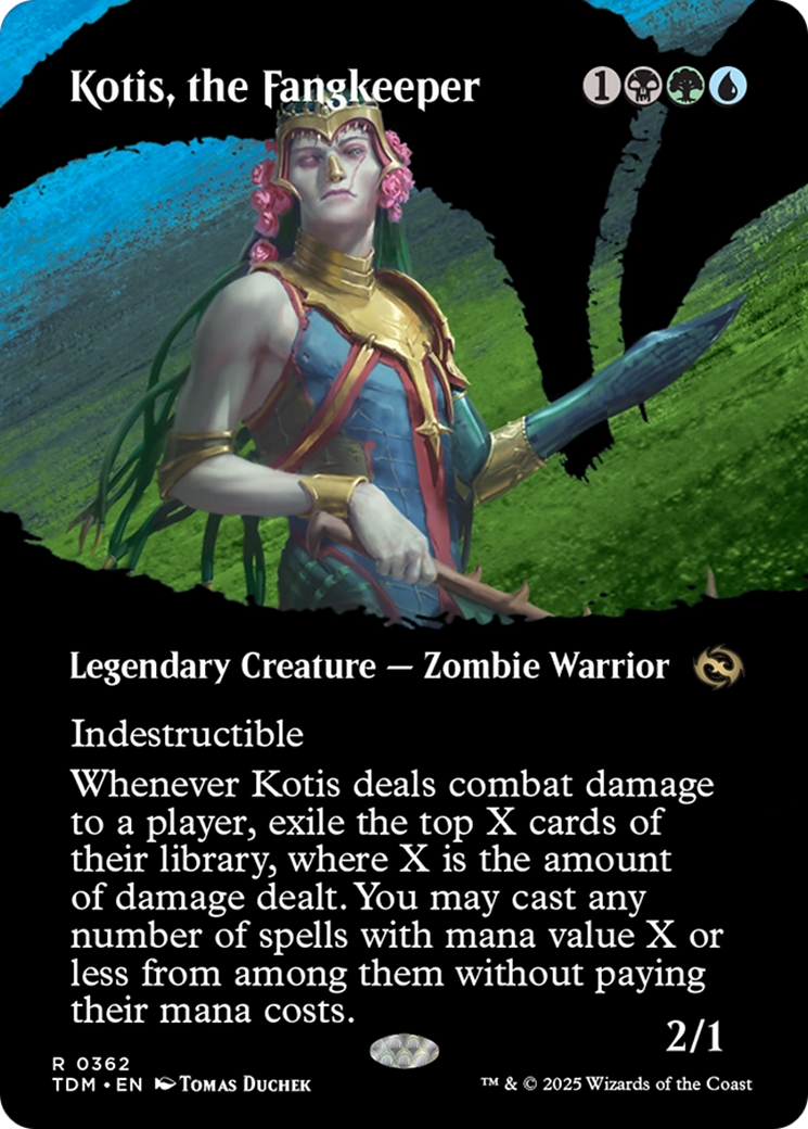 Image of Kotis, the Fangkeeper (Borderless) [Tarkir: Dragonstorm]