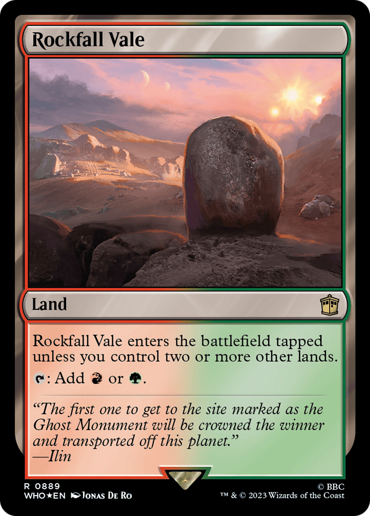 Image of Rockfall Vale (Surge Foil) [Doctor Who]