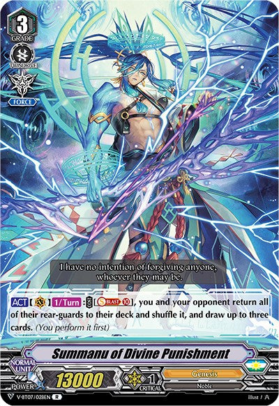 Image of Summanu of Divine Punishment (V-BT07/028EN) [Infinideity Cradle]