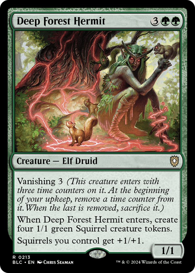 Image of Deep Forest Hermit [Bloomburrow Commander]