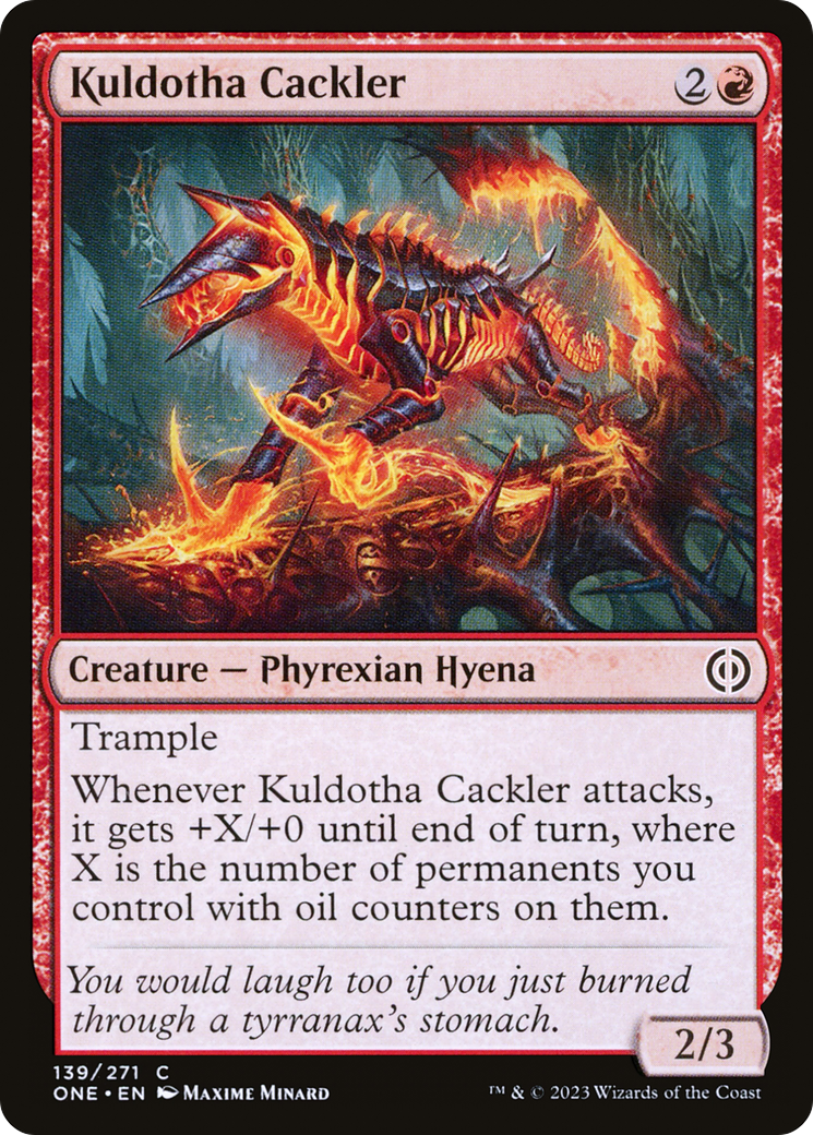 Image of Kuldotha Cackler [Phyrexia: All Will Be One]