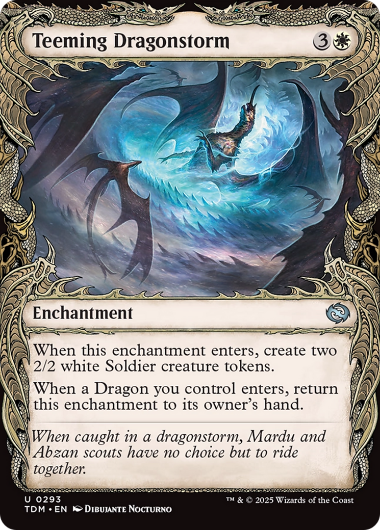 Image of Teeming Dragonstorm (Showcase) [Tarkir: Dragonstorm]