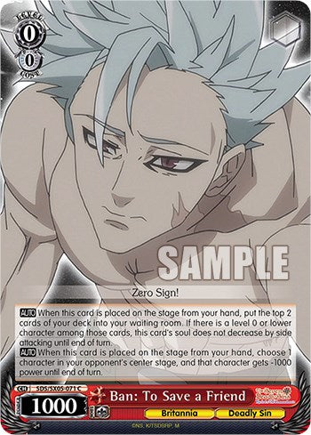 Image of Ban: To Save a Friend [The Seven Deadly Sins: Revival of The Commandments]
