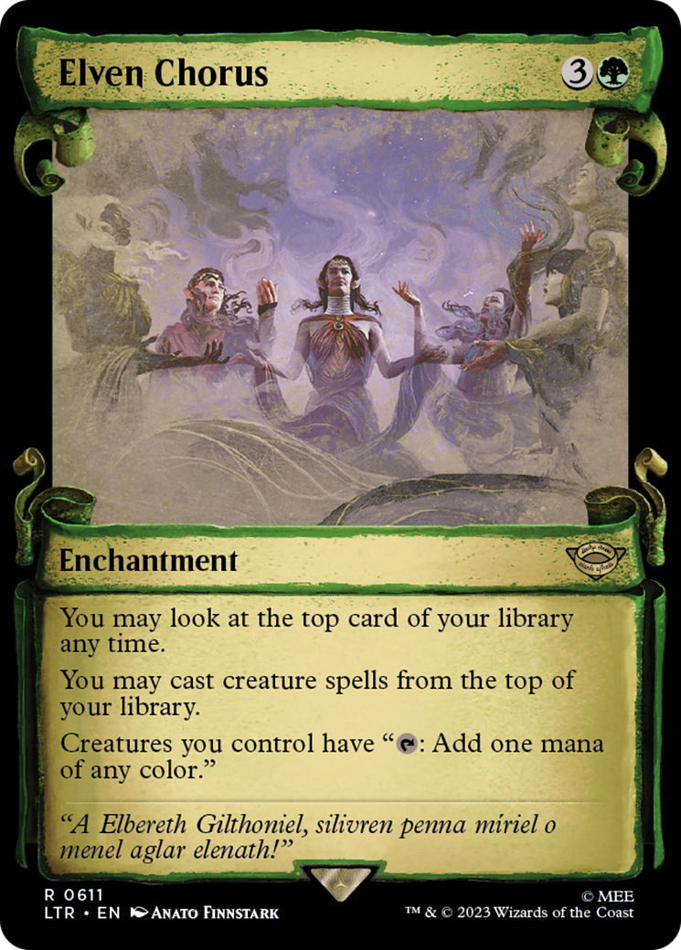 Image of Elven Chorus [The Lord of the Rings: Tales of Middle-Earth Showcase Scrolls]