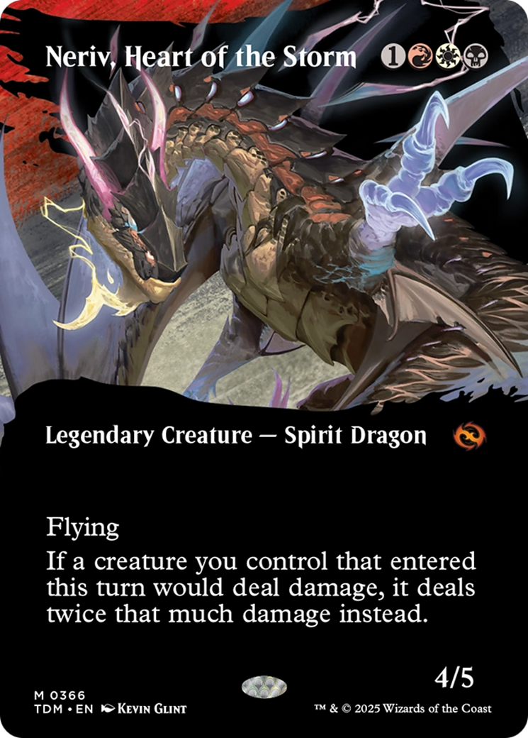 Image of Neriv, Heart of the Storm (Borderless) [Tarkir: Dragonstorm]