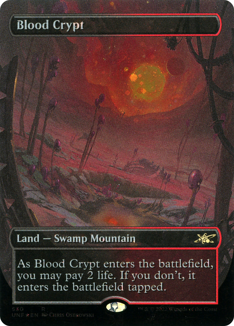Image of Blood Crypt (Borderless) (Galaxy Foil) [Unfinity]