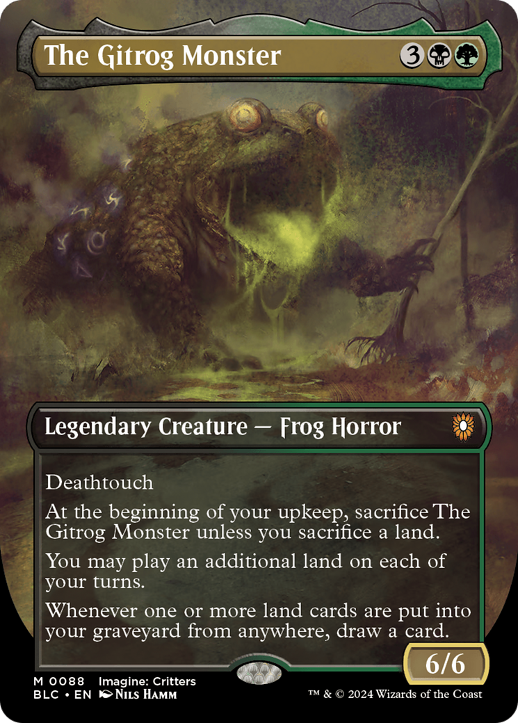 Image of The Gitrog Monster (Borderless) [Bloomburrow Commander]