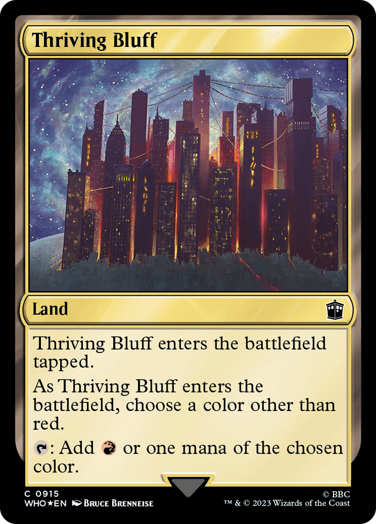 Image of Thriving Bluff (Surge Foil) [Doctor Who]