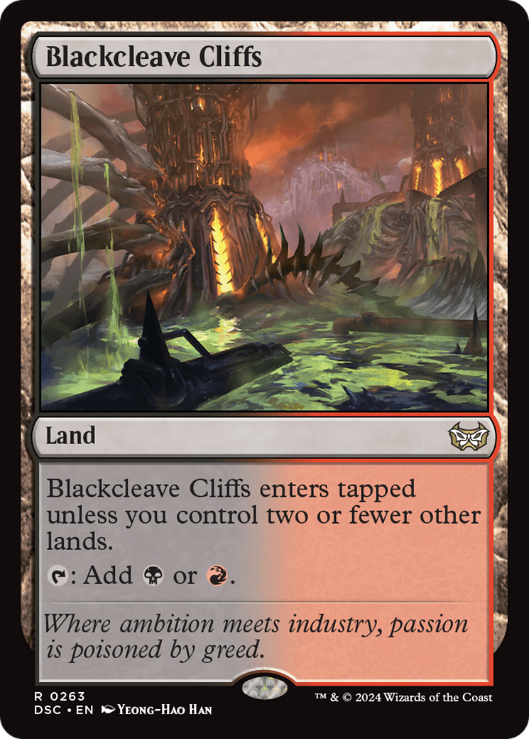 Image of Blackcleave Cliffs [Duskmourn: House of Horror Commander]
