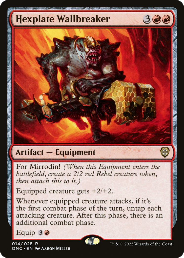 Image of Hexplate Wallbreaker [Phyrexia: All Will Be One Commander]