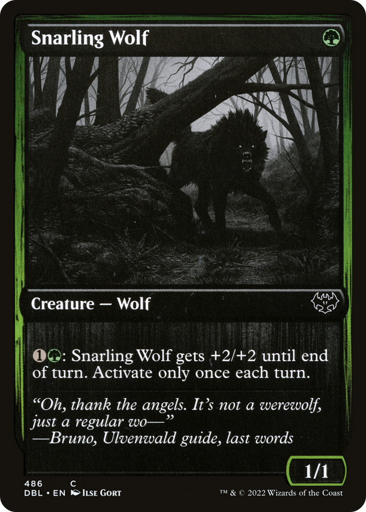 Image of Snarling Wolf (486) [Innistrad: Double Feature]