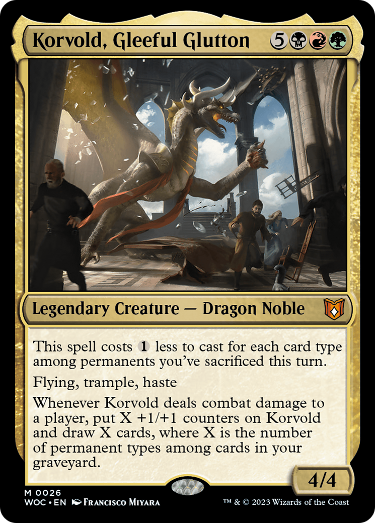 Image of Korvold, Gleeful Glutton [Wilds of Eldraine Commander]