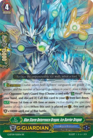 Image of Blue Storm Deterrence Dragon, Ice Barrier Dragon (G-BT09/021EN) [Divine Dragon Caper]
