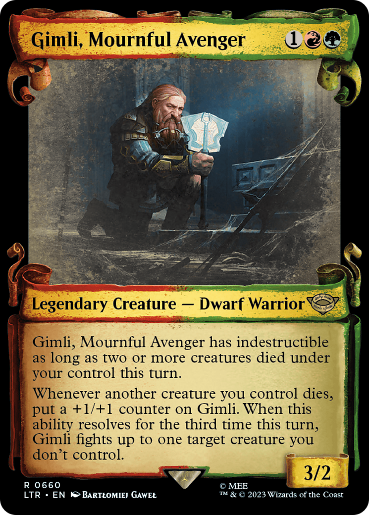 Image of Gimli, Mournful Avenger [The Lord of the Rings: Tales of Middle-Earth Showcase Scrolls]