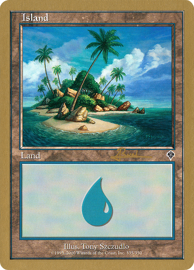 Image of Island (ar335a) (Antoine Ruel) [World Championship Decks 2001]