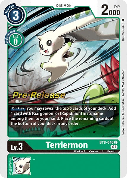 Image of Terriermon [BT8-046] [New Awakening Pre-Release Cards]