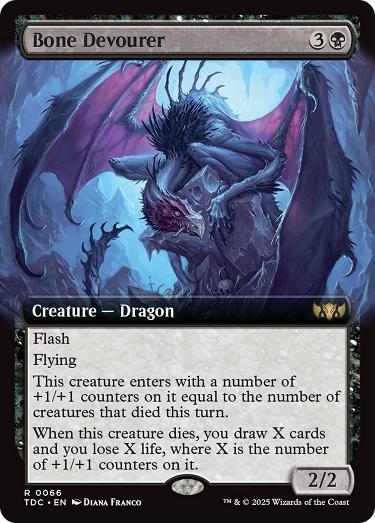 Image of Bone Devourer (Extended Art) [Tarkir: Dragonstorm Commander]