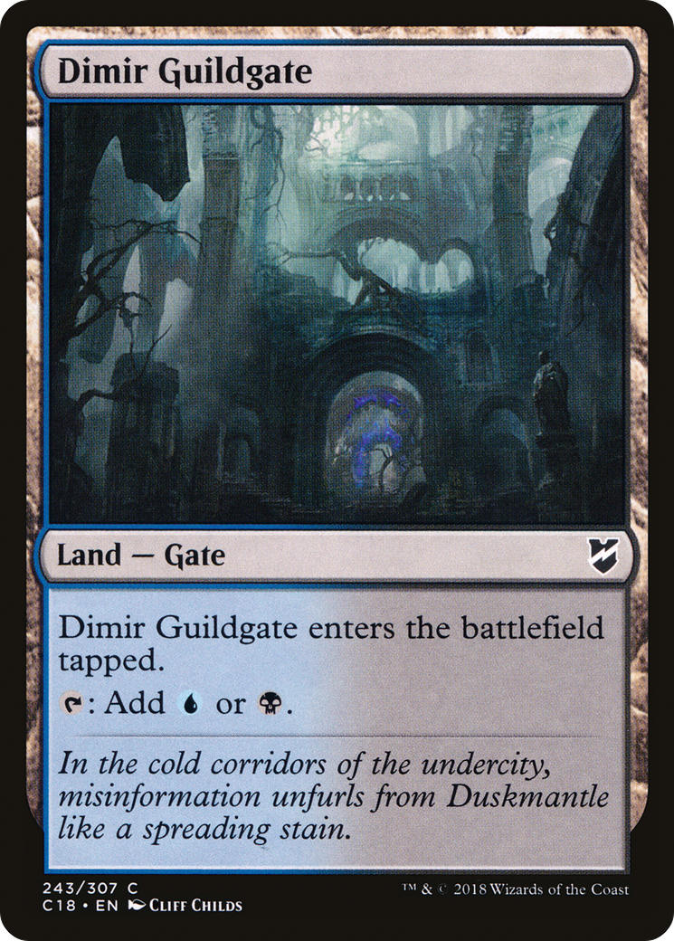 Image of Dimir Guildgate [Commander 2018]