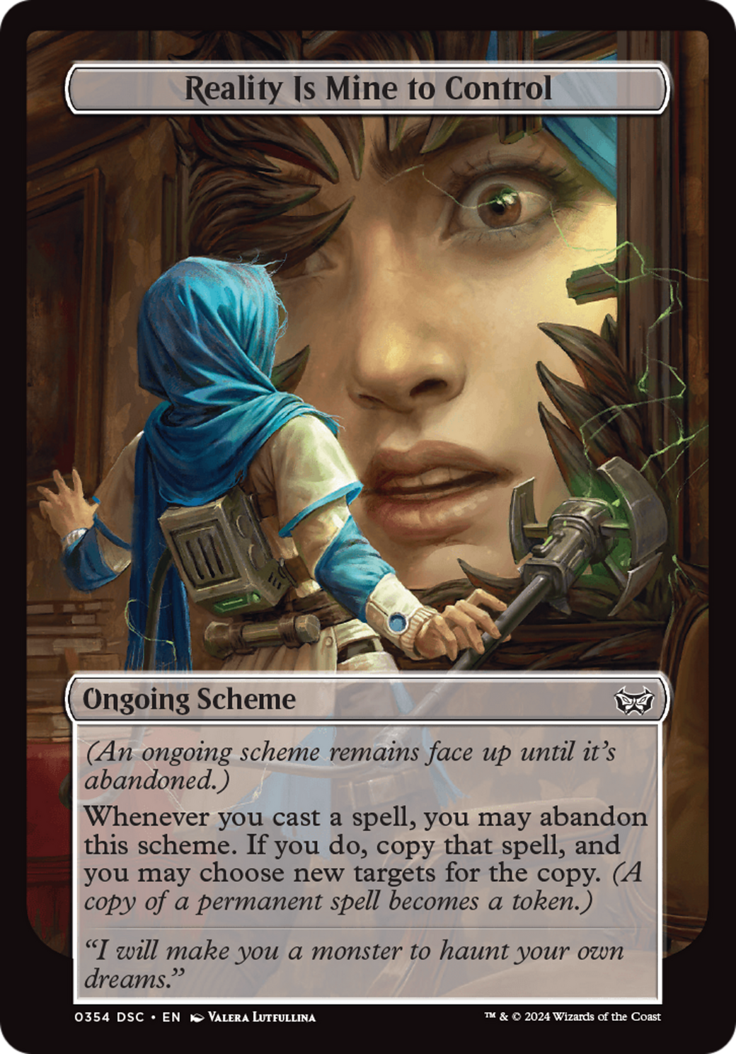 Image of Reality Is Mine to Control (Full Art) [Duskmourn: Archenemy]