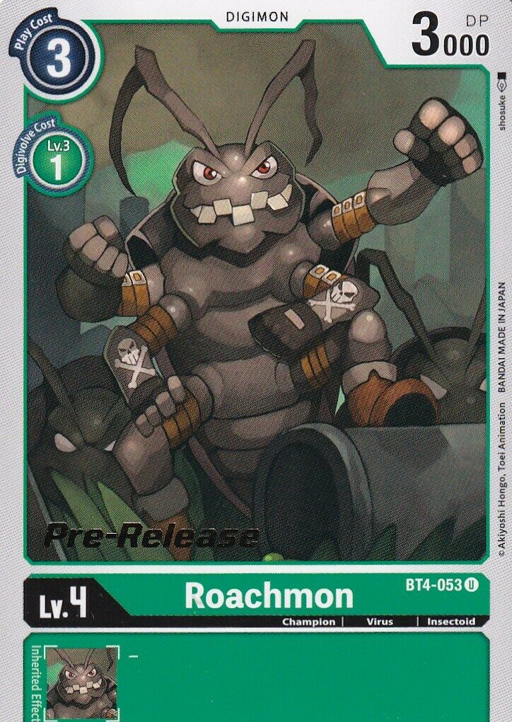 Image of Roachmon [BT4-053] [Great Legend Pre-Release Promos]