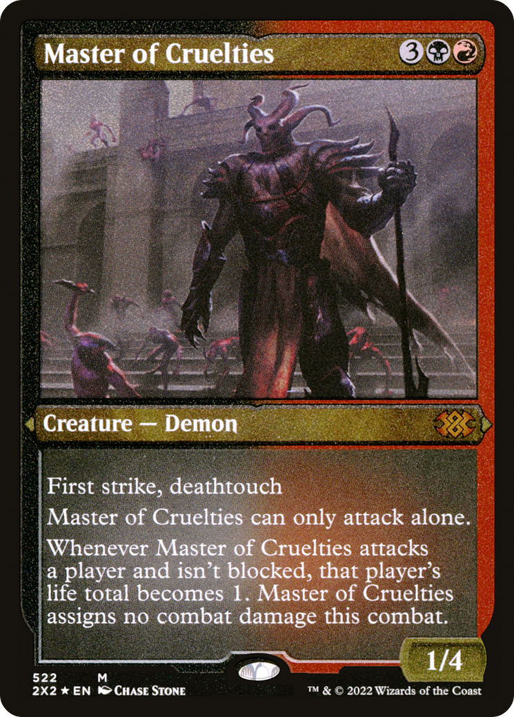 Image of Master of Cruelties (Foil Etched) [Double Masters 2022]
