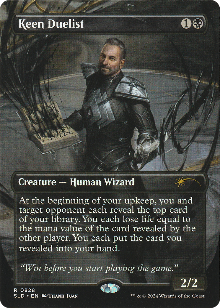 Image of Keen Duelist (SLD-828) - Secret Lair Drop (Borderless)