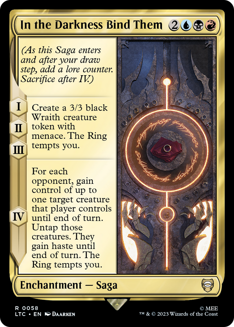 Image of In the Darkness Bind Them [The Lord of the Rings: Tales of Middle-Earth Commander]