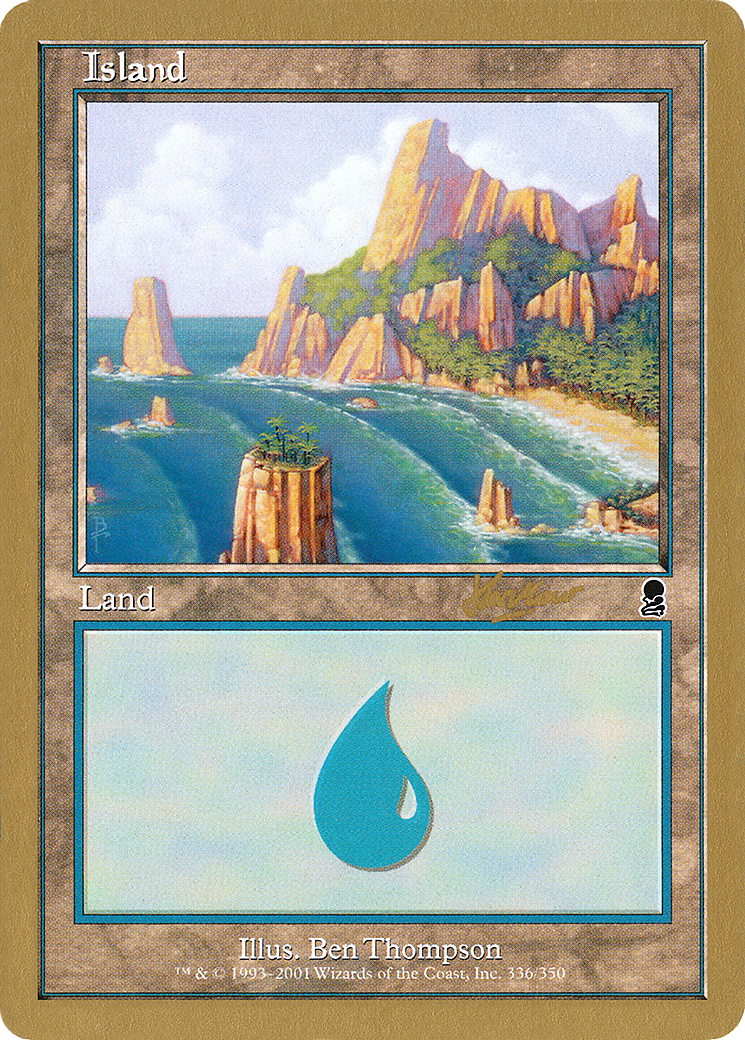 Image of Island (shh336a) (Sim Han How) [World Championship Decks 2002]